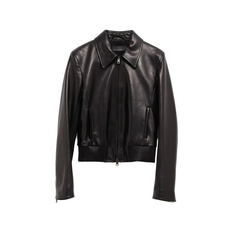 Balenciaga Black Jackets  Leather Jackets Women